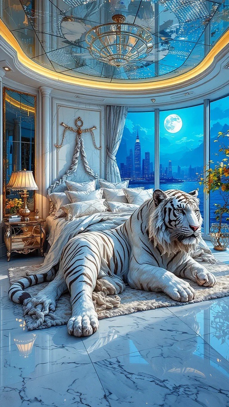 White Tiger Bedroom